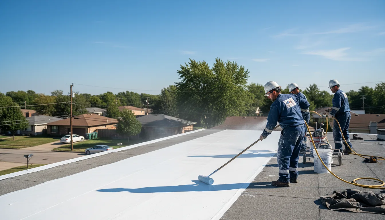 Commercial roof coating in Chicago Ridge, IL near me